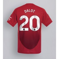 Camisa de Futebol Manchester United Diogo Dalot #20 Equipamento Principal 2024-25 Manga Curta